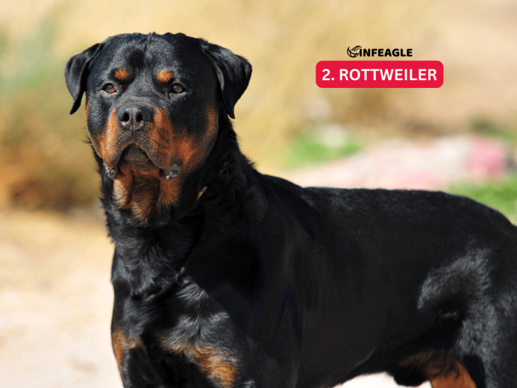Rottweiler - #2 Aggressive Dog Breeds