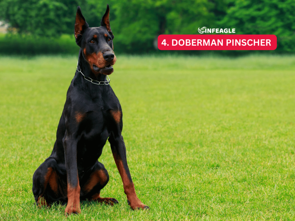 Doberman Pinscher - #4 Aggressive Dog Breeds